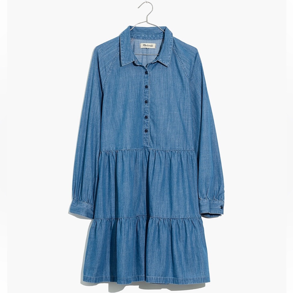 Madewell Denim Tiered Shirtdress